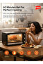 Impex Oven 45-liter - Ov 2902, Electric, Adjustable Temperature (100-250°C), 6 Heating Stages - 6