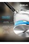 DELICI 5-Piece Stainless Steel Cookware Set, 304 Grade, Fry Pan, Kadai & Milk Pan with Lids - DSK 5B - 6