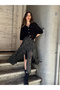 Lou Retro Lace-Like Knit Short Cardigan Women Black - 4