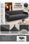 Extra Soft Welsoft Fleece Elastic 3-Seater Sofa Cover | Non-Slip, Stretchy and Washable Sofa Cover - 2