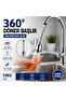 360 Degree Swivel Kitchen Faucet Head Flexible Turbo Flex Pressure-Saving 2-Function Sink Spout