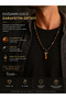 Tiger Eye Onyx Natural Stone Pendant Special Design Necklace Inner Peace Focus Courage Stability Stone - 2