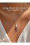 Moonstone, Tiger's Eye and Amethyst Combination Steel Necklace (8 mm Natural Stone)
