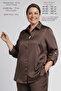 Women's Plus Size High Quality Satin 44-54 Size Range Comfortable Fit Shirt Pants Stylish Mother Two-Piece Set - 5