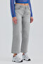 Gri Normal  Bel Straight Jean - 4