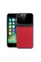 Apple iPhone Se 2020 Compatible Case Lens Leather Case Red