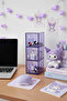 Sanrio Licensed Kuromi 3-Tier Drawer Organizer – Purple Decorative Desktop Organizer 8.5 cm - 2