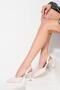 Women's Beige Sonia Pointed Heeled Patent Leather Shoes 8cm Bynde600 - 2