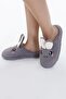 Women's Gray Rabbit Soft Furry Gondola House Slippers 3cm Byndfkb01 - 6