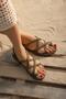 Unisex Khaki Rope Stringed Flip Flop Straw Sandals 2cm Byndhps01 - 2