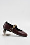Women's Leather Ballerinas with Money Buckle Byndpt01 - 5