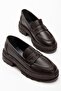746-759 Brown Casual High-Top Loafer Shoes - 4
