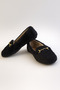Women's Black Buckle Plush Home Slippers Byndvt03 - 3