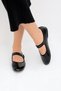 Women's Black Mary Jane Patent Leather Casual Ballerina Flats BYNDMJ01 - 2