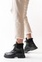 Asm-080 Black Lace-Up Daily Women's Boots - 2