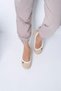 Women's Beige Faylon Fur-Lined Star Detailed Home Slippers 2cm Byndfaymj01 - 3