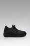 Woman Black Breezy Parachute Fabric Red Sole Sneaker Sports Shoes 3cm Byndbre01 - 5