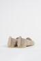 Women's Beige Straw Knitwear Casual Ballerinas Byndtrb01 - 8