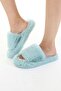 Women's Mint Water Green Extra Soft Furry House Slippers 3cm Bynd01 - 7