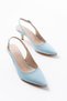St-1152 Baby Blue Patent Leather Daily 7 cm Heeled Women's Shoes - 3