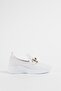 Women's White Gc Buckle Sneaker 4cm Byndsnkk04 - 7