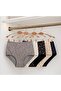 Patterned High Waist Women's Panties Mixed Colors 5 Pieces - 7