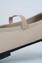 Women's Beige Leather Daily Elastic Low Heeled Comfortable Ballerinas Byndmrj01 - 6