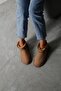 Woman's Dark Beige Ultra Mini Fur-lined Suede Boots 3cm Byndum01 - 2