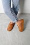 Tan Women's Suede House Slippers - Ultra Mini Embroidered and Thick Sole, 4cm Bynd - 2