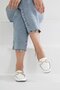 Women's White Gc Buckle Daily Casual Ballerina Shoes Bynddem05 - 4