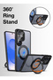 360° Rotate Ring Stand Case for Samsung Galaxy S26 Ultra – Black, Shockproof Protection - 8