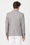 Meriva Men's Mustard Linen Look Spring-Summer Slim Fit Plaid Sports Blazer Jacket - 8