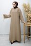 Chain Belted Dress Tsd260191 Mink - 3
