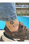 Hlh016 Gold Anklet with Colorful Natural Stones (22cm + 5.5cm Extension) - 2