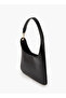 Solid Shoulder Bag with Strap Handle - 4