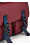 Solid Textile Backpack with Adjustable Straps - 3