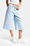 شورت نسائي من نوع Ice 4s6-3 Super Baggy Fit Maxi Boy Bermuda Denim