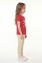 Printed Short Sleeve Girls' T-Shirt B7 - 3