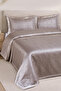Hermira Jacquard Double Modern Bedspread Set 3 Pieces 240X250Cm (Brown) - 3