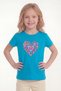 Printed Short Sleeve Girls' T-Shirt B10