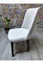 Large Oval Chair Cover Jacquard Bombu Bohemian Fabric Village Anthracite - 5