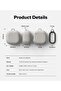 Onyx Magnetic for Samsung Galaxy Buds 4 Pro / 4 Case with Carabiner -Warm Grey - 8