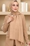 Women's Mink F Patterned Jacquard Cotton Shawl - 2
