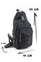 Single Shoulder Strap Crossbody Women's Men's Motorcycle Courier Shoulder Chest Bag Black Gray Bodybag 2213 - 2