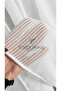 Exculusive Ecru Glittery Striped Tulle Curtain Stripe 2-Layer Pleated Tulle Curtain - 2
