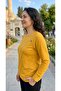 New Season Embroidered Front, Ribbed Sleeves and Bottom, Sports Combed Cotton Blouse - 2