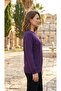 New Season Embroidered Front, Ribbed Sleeves and Bottom, Sports Combed Cotton Blouse - 2