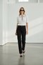 Women's Polo Neck Openwork/Perforated Knitwear Blouse - 5
