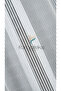 Exculusive Ecru Glittery Striped Tulle Curtain Stripe 2-Layer Pleated Tulle Curtain - 5