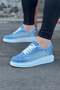 Jy018 Dexo Men's Casual Lace-Up Denim Fabric Sports Sneaker Shoes Tbt - Blue